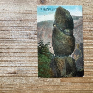 La colonne d'Agassiz sur le sentier Glacier Point, vallée de Yosemite, 1911, timbre oblitéré, carte postale souvenir ancienne