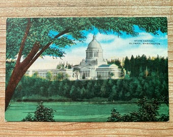 State Capitol, Olympia, Washington, Unused, Antique Souvenir Postcard
