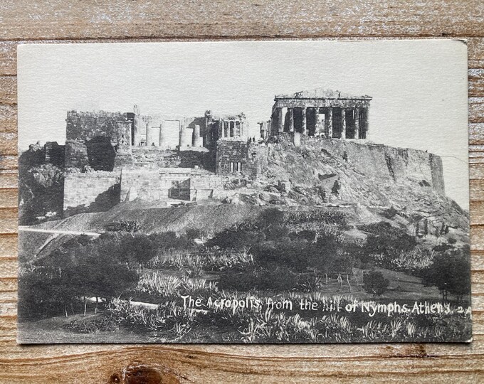 The Acropolis From the Hill of Nymphs, Athens, Greece, 1925, Used ...