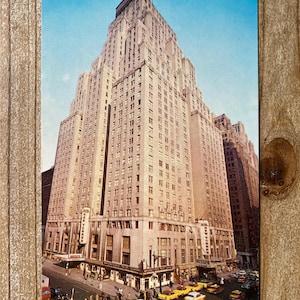 Hôtel New Yorker, hôtel gratte-ciel, inutilisé, carte postale souvenir antique