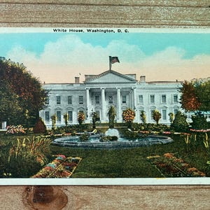 Maison Blanche, Washington, DC, Linge de maison, carte postale ancienne, non utilisé