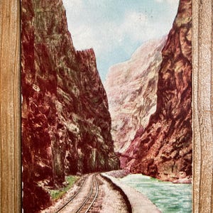 Royal Gorge, Colorado, 1909, Timbre oblitéré, carte postale souvenir ancienne