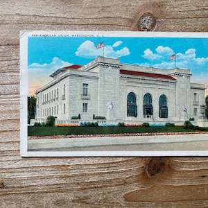 Union panaméricaine, Washington, D.C., Tichnor, Linge de maison, 1931, Timbre oblitéré, carte postale souvenir ancienne