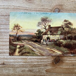 A Kentish Cottage, B. B. London, série n° A1, carte postale souvenir ancienne, inutilisée