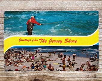 Greetings From New Jersey, Unused, Vintage Souvenir Postcard