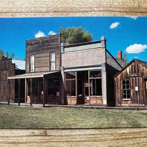 Carte postale souvenir vintage du Grand Encampment Museum, Wyoming, inutilisée