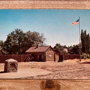 Le fort de Gênes, Nevada, photo, inutilisé, carte postale souvenir vintage