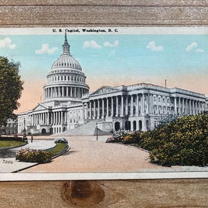 Capitole des États-Unis, Washington, DC, inutilisé, carte postale souvenir antique