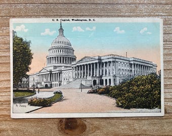 US Capitol, Washington, D C, Unused, Antique Souvenir Postcard