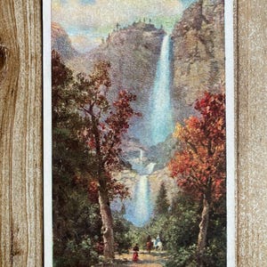Yosemite Falls, comté de Maricopa, Californie, Prudential Insurance Company, inutilisé, carte postale souvenir ancienne