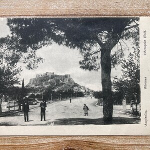 Acropole, Athènes, Grèce, 1925, Occasion, carte postale souvenir ancienne