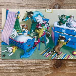 Chats Mainzer * chambre de bébé * 4881 * Alfred Mainzer * Eugen Hartung * Turquie * inutilisé * carte postale vintage