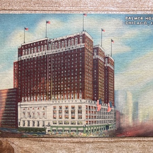 Palmer House, Chicago, Illinois, Curteich, carte postale souvenir ancienne, inutilisée