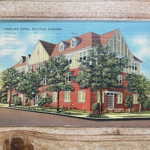 Cornelian Hotel, Decatur, Alabama, 10 octobre 1940, Timbre oblitéré, carte postale souvenir ancienne