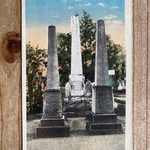 Carte postale souvenir antique Tombe du prince et de la princesse Murat, Tallahassee, Floride, C T art américain coloré, inutilisé,