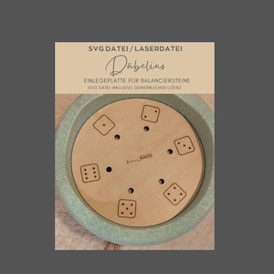 SVG-bestand, inclusief commerciële licentie, laserbestand, balancerende steen, Dübelino, motorisch speelgoed, Montessori, activiteitenspeelgoed, activiteitenbord