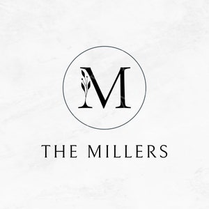 Botanical Letters Monogram Alphabet - SVG and PNG Digital Download with Canva template link