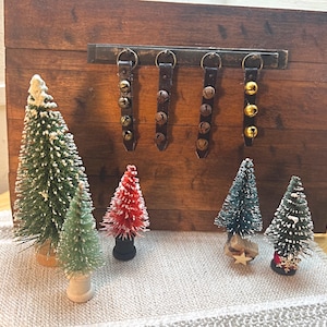 1:12 miniature dollhouse Christmas primitive, rustic Sleighbells