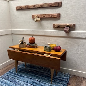 1:12 miniature dollhouse primitive wooden Shaker Peg Rail or Shaker Rail- *New colors