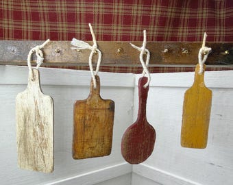 1:12 miniature dollhouse handmade primitive rustic hanging cutting boards