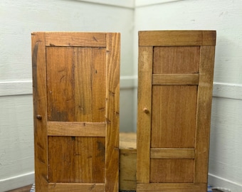 1:12 miniature dollhouse primitive handmade wooden barn doors