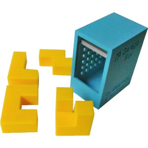 Garage Box Puzzle, 3D Printed, Disentanglement, Brain Teaser, Puzzles, Puzzle Collector, Take Apart, Toy, Game, Mechanical Puzzle