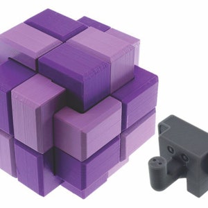 Elephant Puzzle, 3D Printed, Disentanglement, Brain Teaser, Puzzles, Puzzle Collector, Take Apart, Toy, Game, Mechanical Puzzle