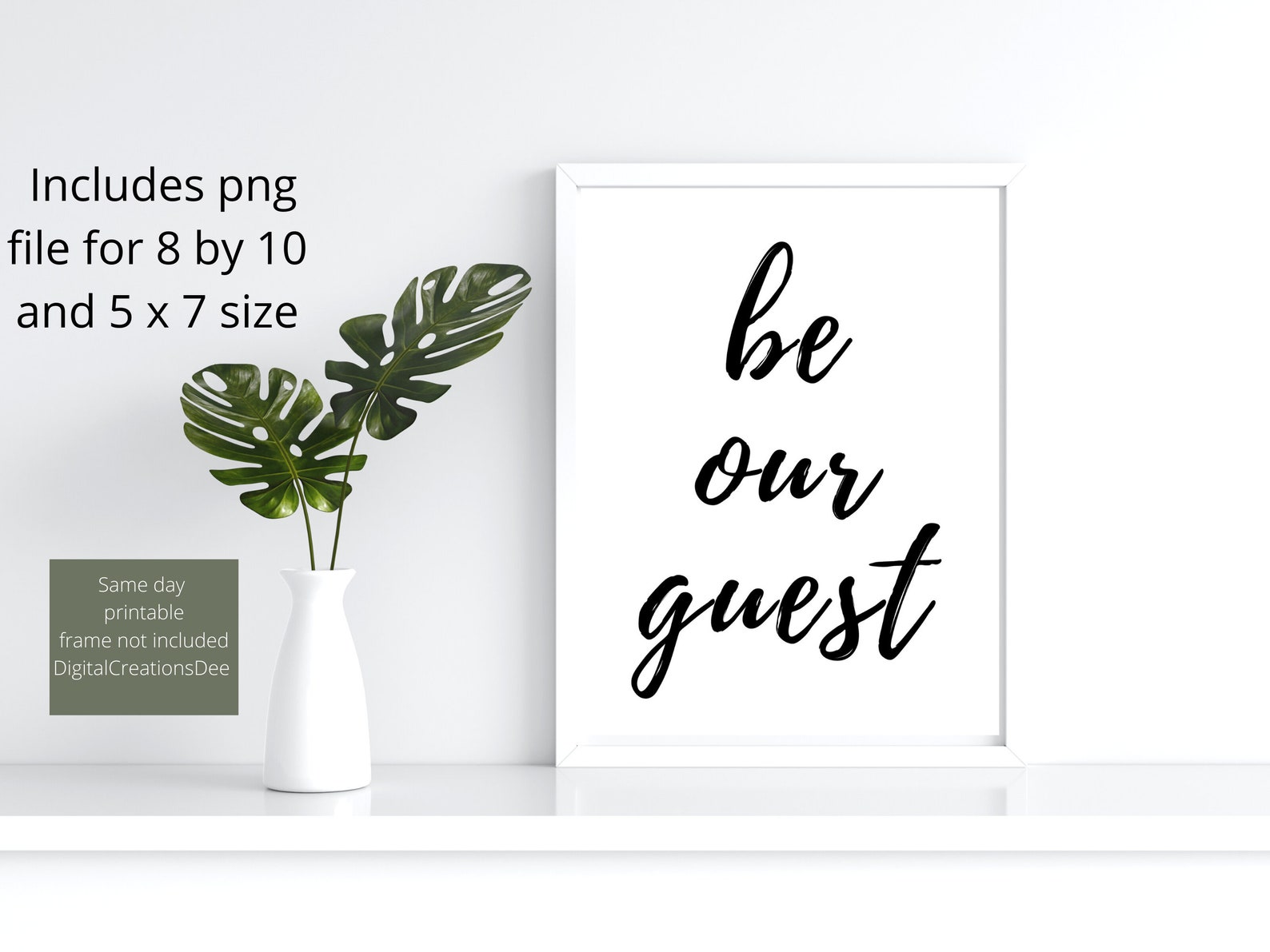 Be Our Guest Printable Be Our Guest Printable Sign Guest | Etsy