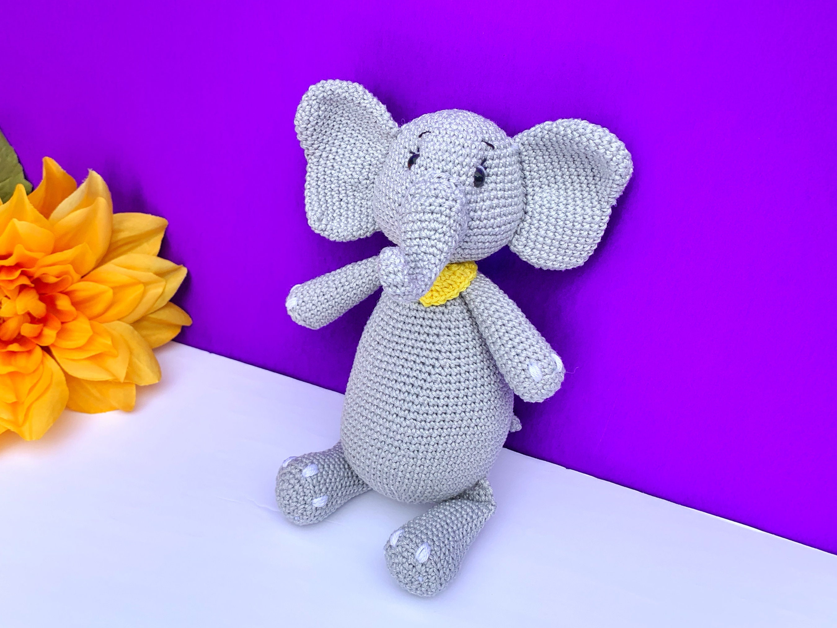 Crochet Pattern Elephant Amigurumi Crochet Elephant Tutorial Etsy