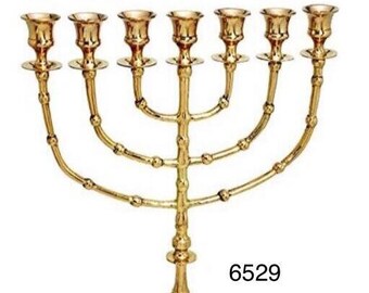 XXL Jerusalem  Menorah 7 branch made in Israel  Menora symbol gift from Israel 41 cm,16"