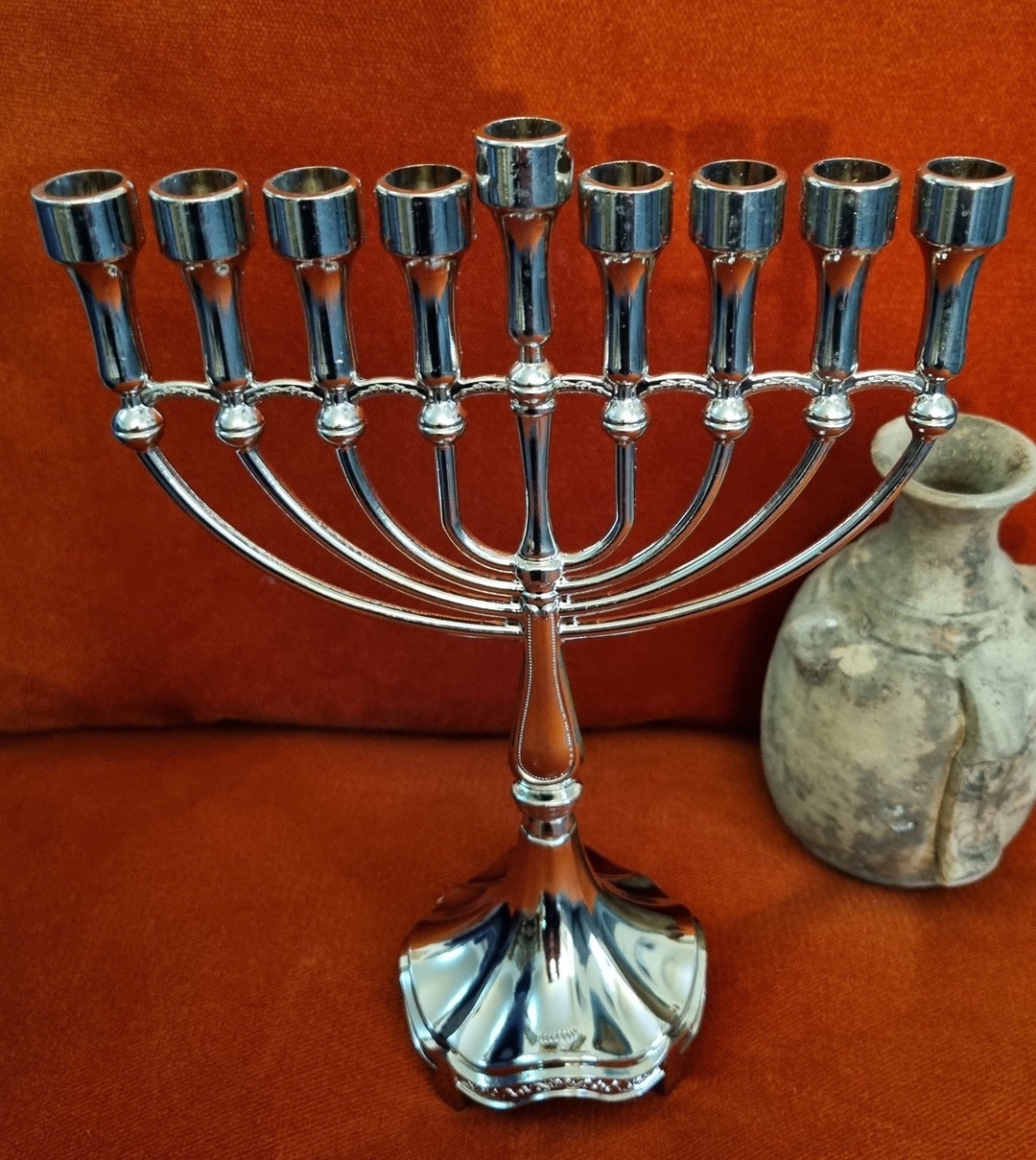 Hannuka Hanukkia Chanuka Menorah 9 Branch Hanukia Jerusalem Design ...