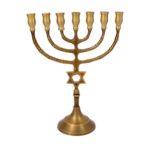 Jerusalem  Menorah 7 branch made in Israel  Menora symbol gift from Israel 22 cm,8.5"
