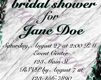 Bridal shower invitation