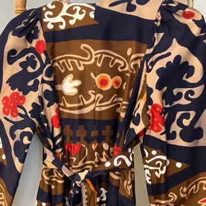 Vintage 1970s Finnish Heikkilä Maxi Dress