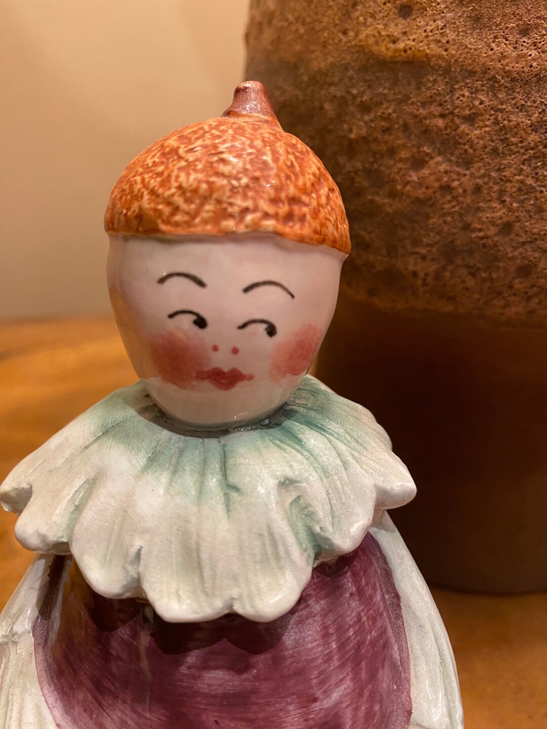 HORCHOW Anthropomorphic Ceramic Eggplant Jar, Made in Italy - Etsy