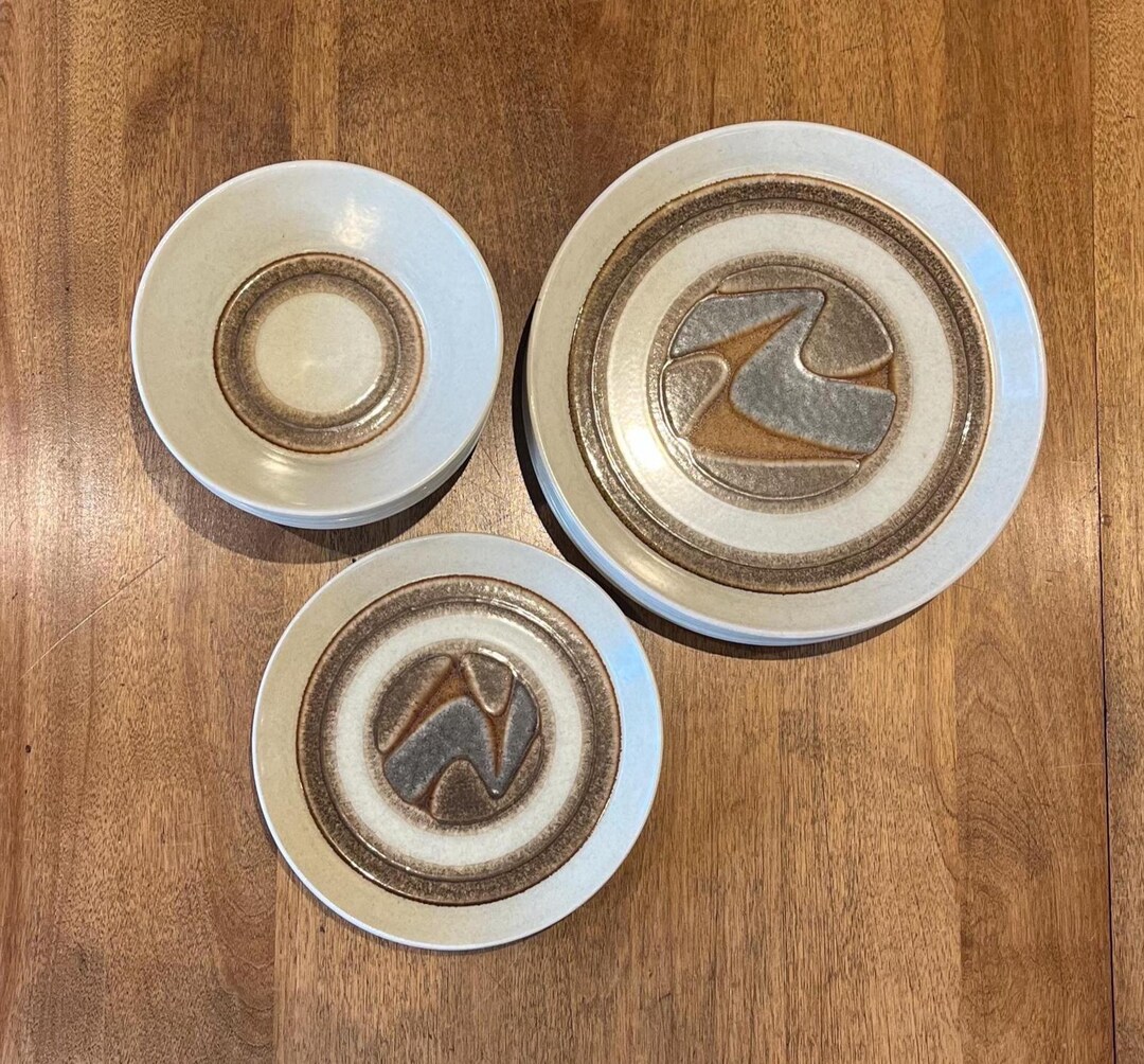 Vintage Crown Lynn Earthstone Landscape D625, Made in New Zealand