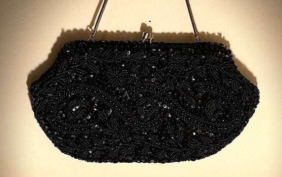 Vintage  SIMPSONS  1960s beaded evening bag, Made… - image 2