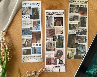 Percy Jackson Character Inspired Bookmarks | PJO Series | Rick Riordan