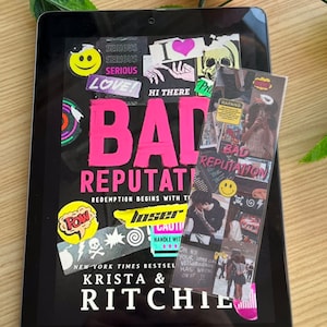 Willow and Garrison | Booktok Bookmark | Bad Reputation | Krista and Becca Ritchie