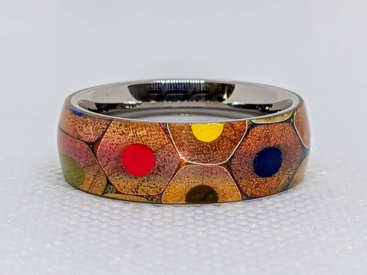 Colored pencil ring sale