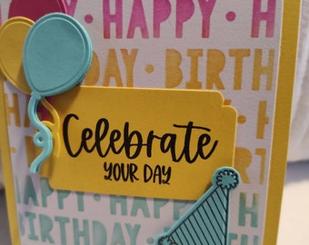 Happy Birthday Celebrate Card