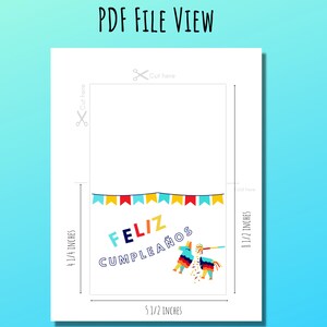 Printable Birthday Card Feliz Cumpleanos Birthday Card - Etsy