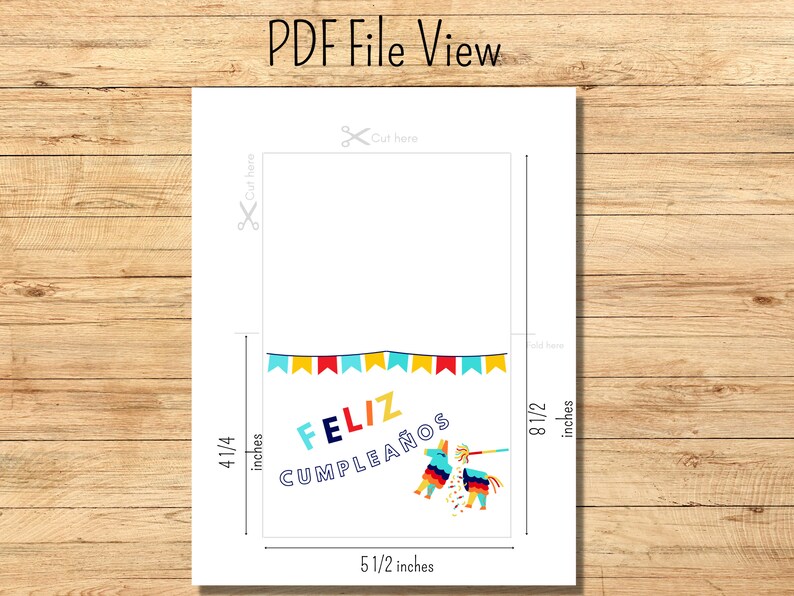 Printable Birthday Card Feliz Cumpleanos Card for Birthday - Etsy
