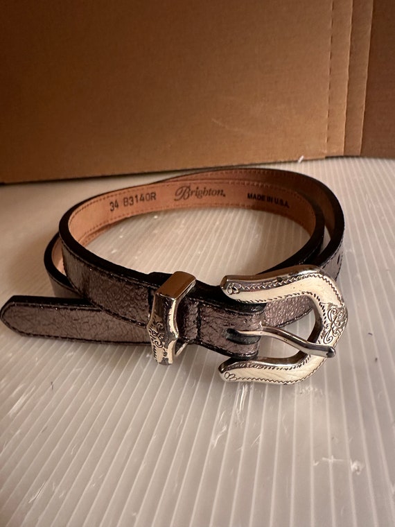 1996 Brighton, Patent leather Belt #B1340R made in