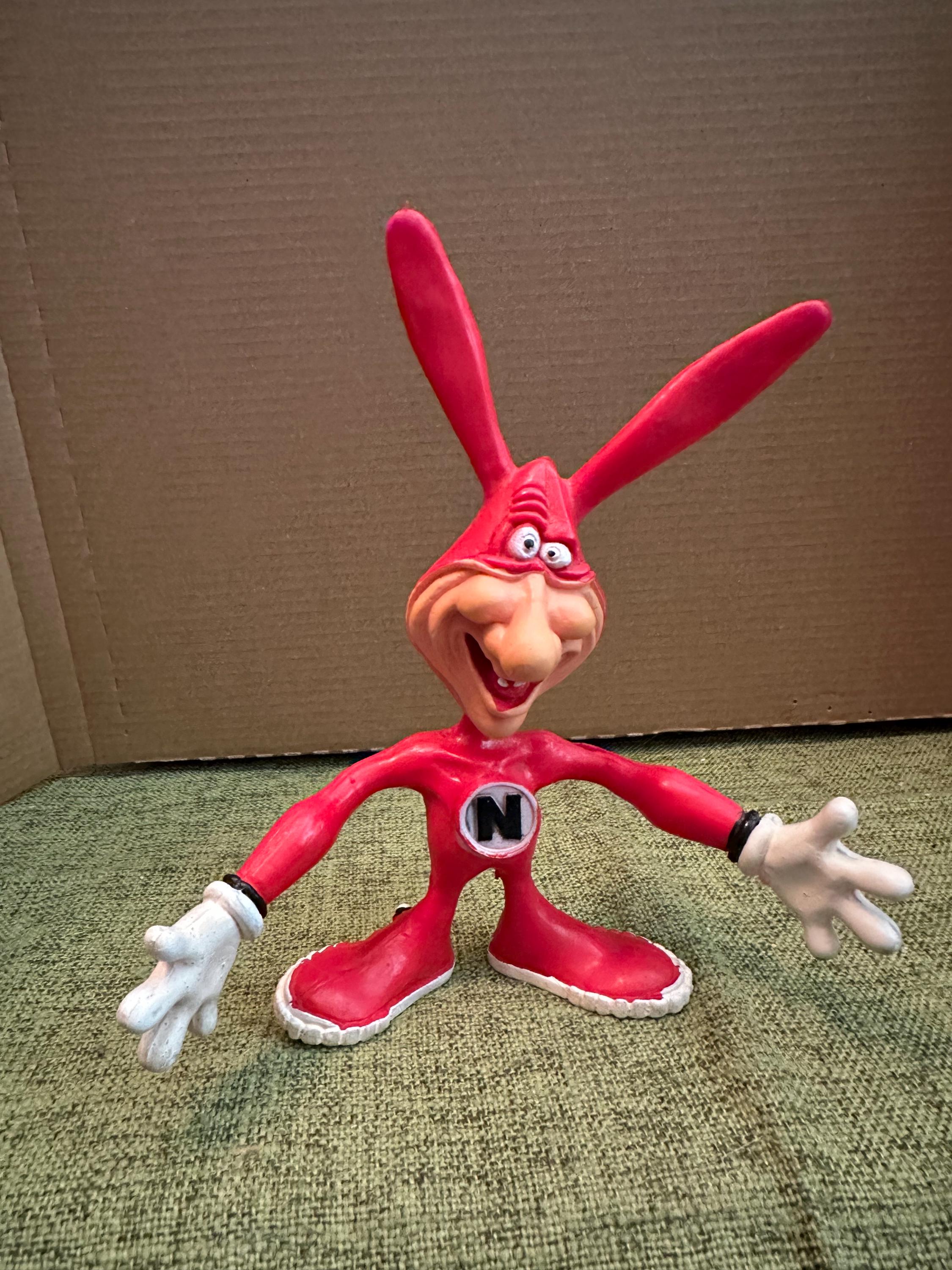 Vintage 1986 Dominoes Pizza Noid Rubber Bendable Promo Figure