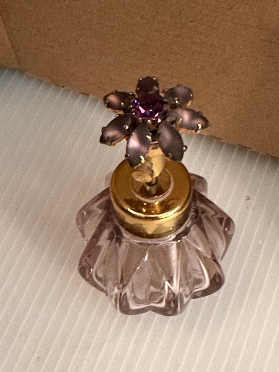 West German Purple Irice Perfume Bottle - image 1