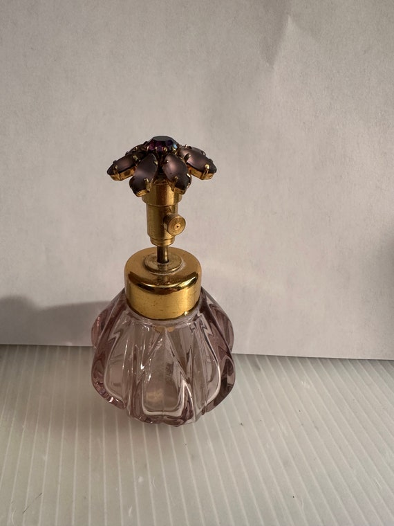 West German Purple Irice Perfume Bottle - image 7