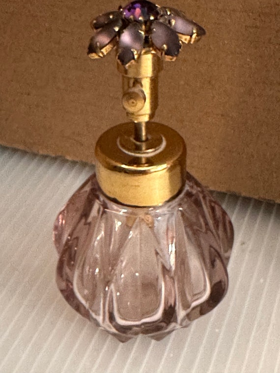 West German Purple Irice Perfume Bottle - image 2
