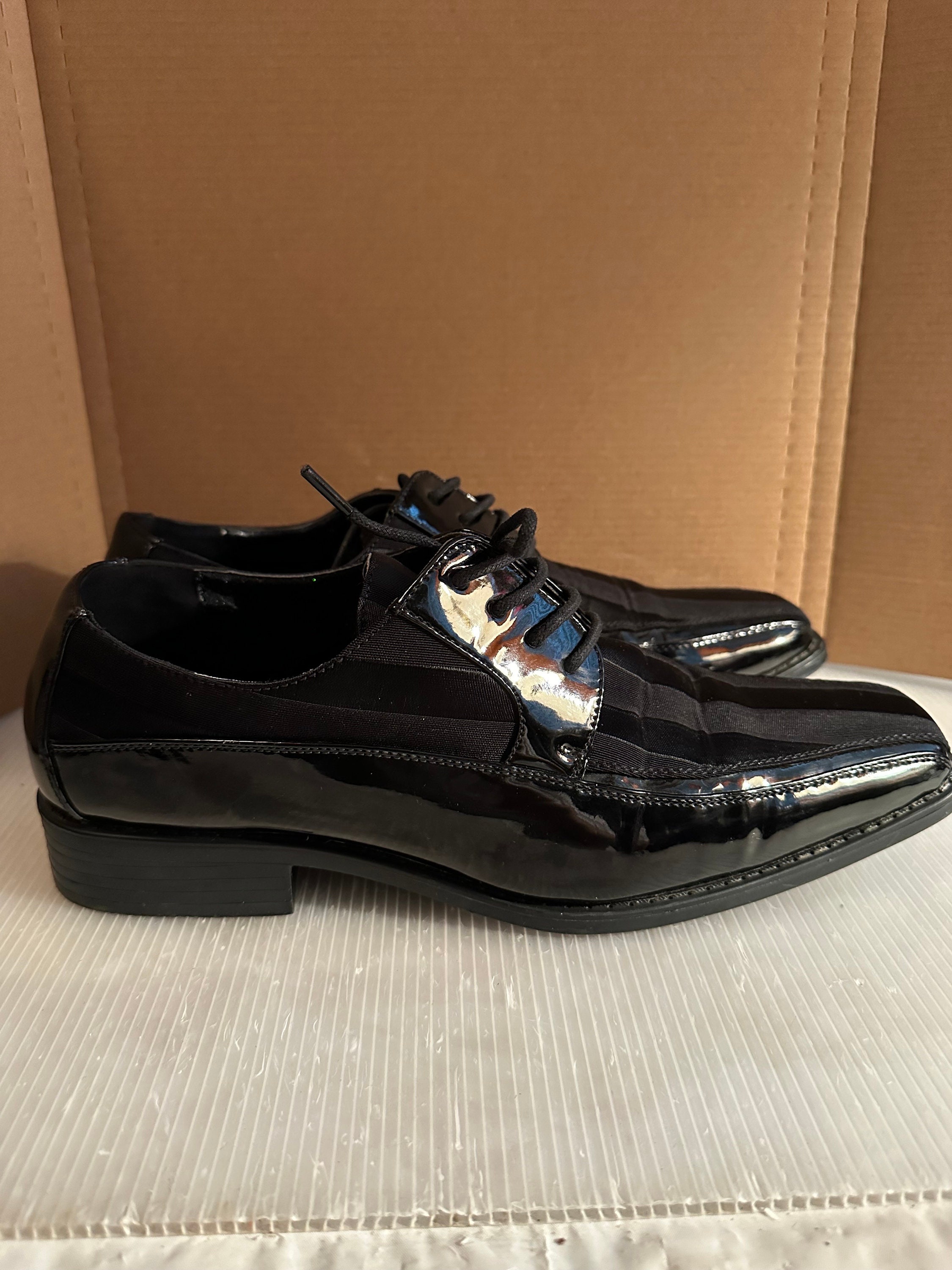 Viotti Striped Satin, Patent, Lace-Up Oxford Style Men’s Shoes, Sz 13 Amazon.com | Viotti 179, Casual Dress Oxford Shoes for Men  main image 3