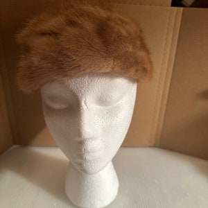 Luxury Vtg‎ Hat Attack New York Wool Real Fur Trim Brown Wide Brim Formal Hat New York Fur Hat - Etsy main image 3